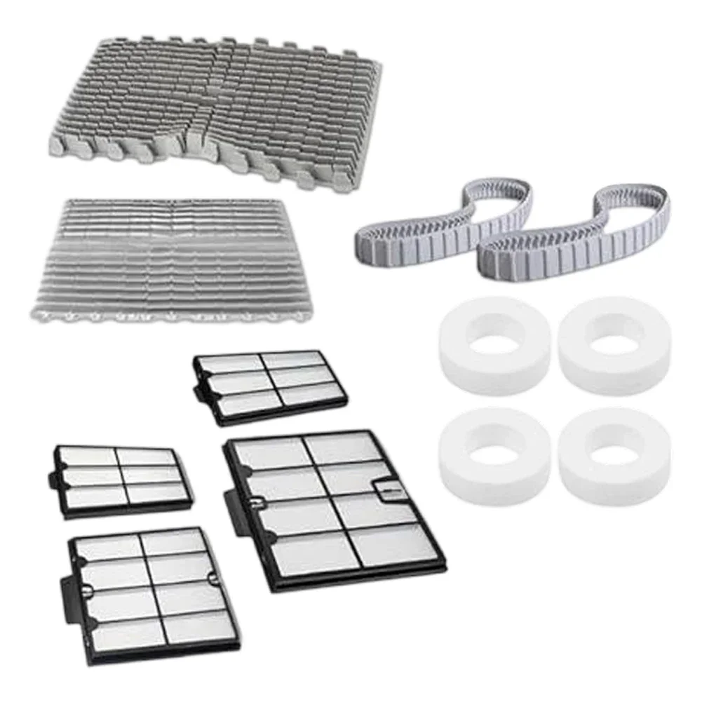 Upgraded Replacement Parts Set for Dolphin PS Robotic Pool Cleaner Filter Panel and Brush Combination 9991463 R4