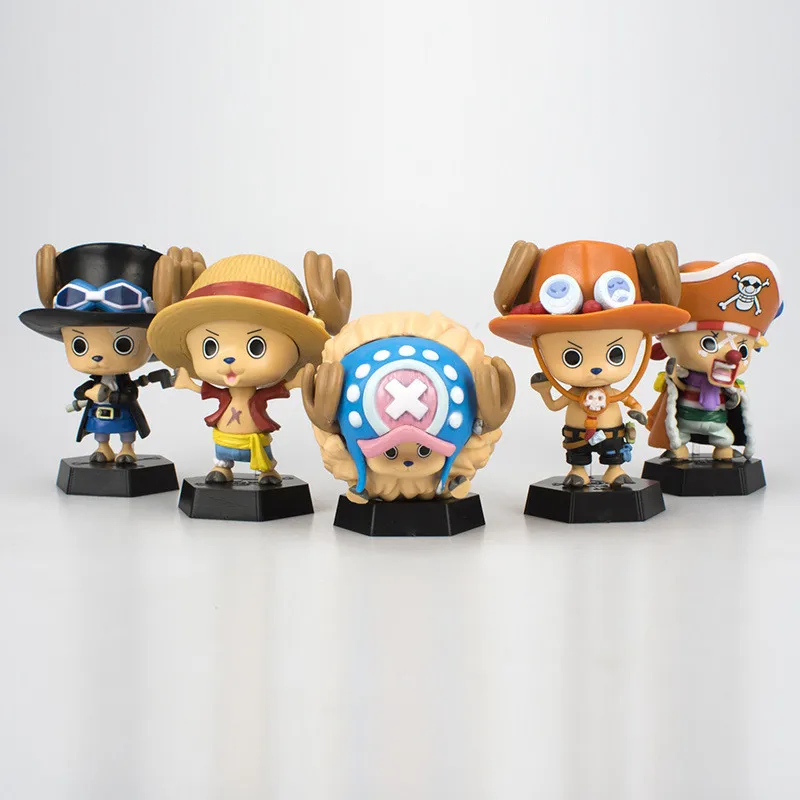 Anime One Piece Tony Tony Chopper Cos Luffy Saber Figure Model Buggy Toy Sabo Gift Car Ornament Action Figure Collect Gifts