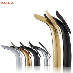 BAKALA New Design Shark Shape Sesign Modern Popular Bathroom Basin Faucet Brass Mixer Tap BR-SR