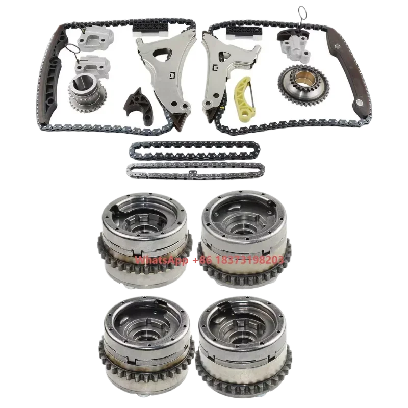 

Timing Chain Kit Intake Exhaust Camshaft Adjuster Set for Mercedes Benz M276 W205 W212 3.0L 3.5L A2760501947 A2760501947