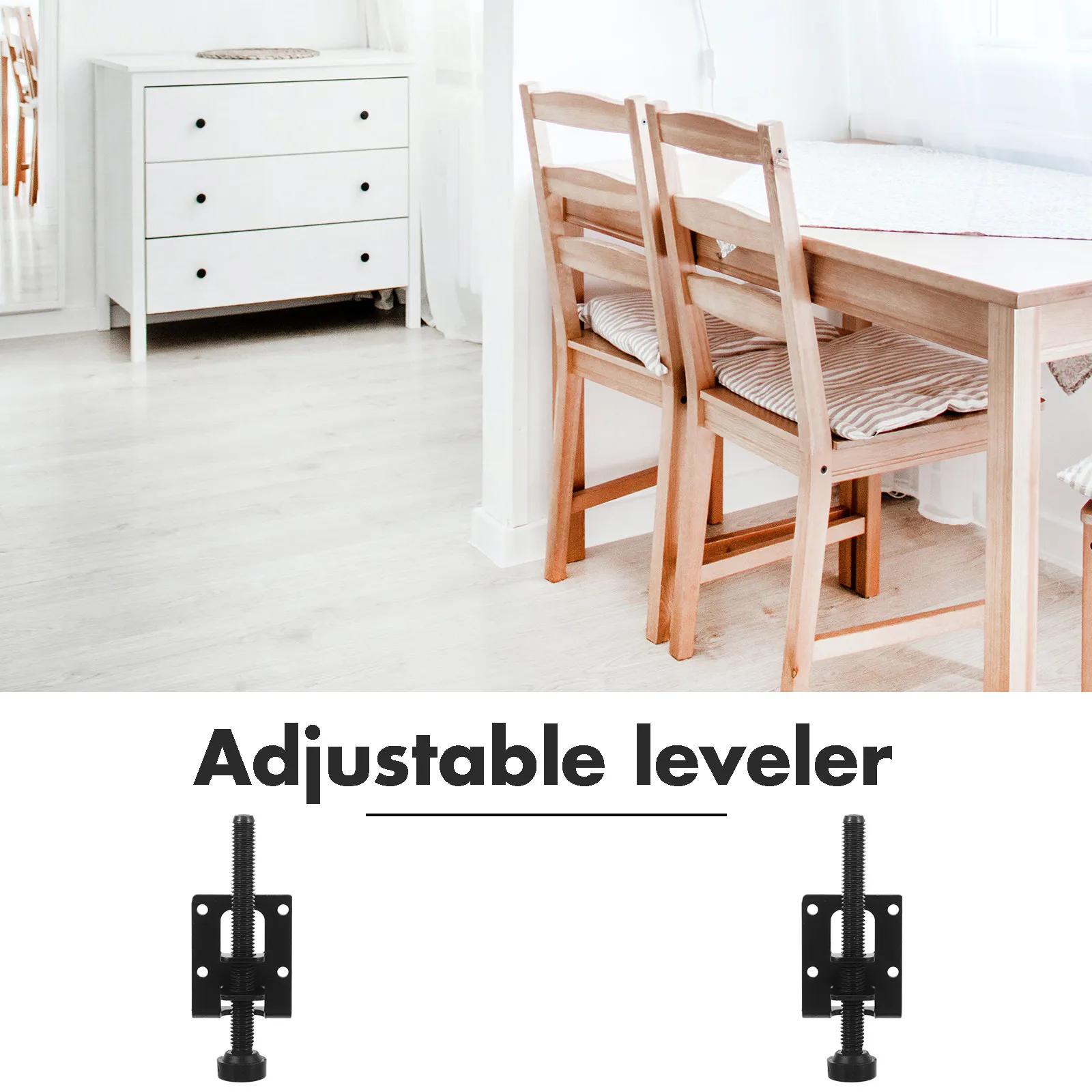 Adjustable Table Leveling Feet 4 Pack Heavy Duty Furniture Levelers for Cabinets Workbenches Kitchen Islands