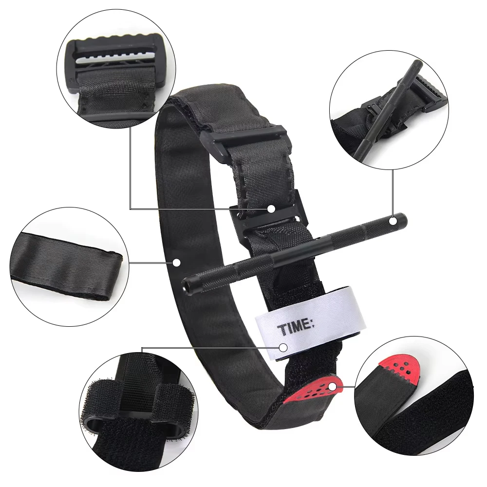 1PC 95CM Tactical  Aluminum Rod Emergency Tourniquet First-Aid Supplies Rescue Life Outdoor Survival Tool