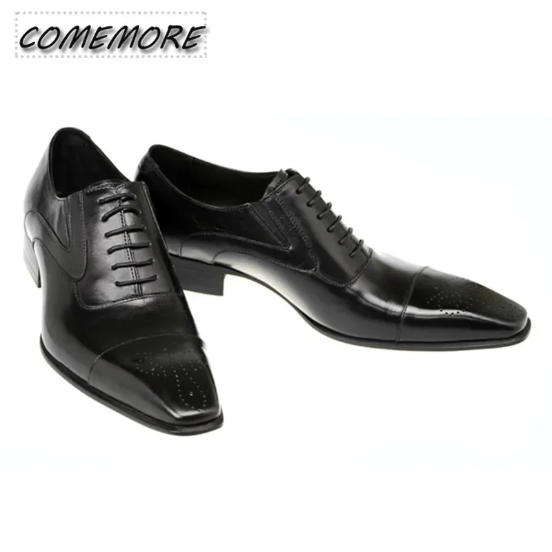 Men\'s Dress Shoes Fashion Wedding Dress Formal Luxury Mens Social Office Leather PU Party Business Shoes Spring Autumn 2024 New