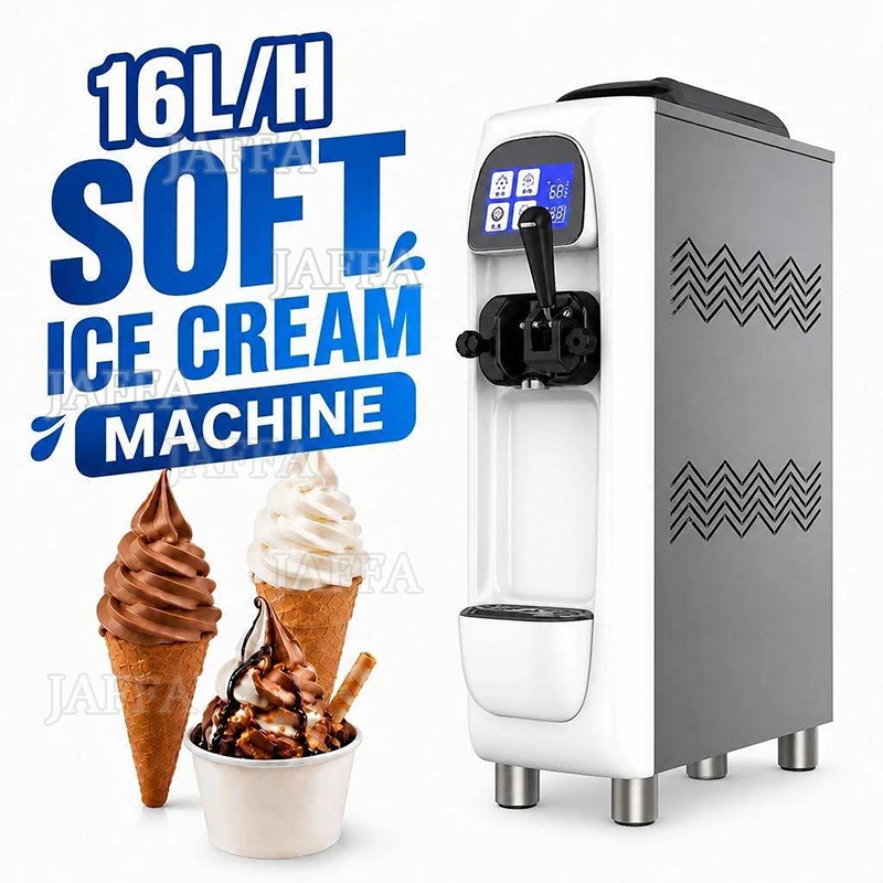 Commercial Professional Compressor Fruit Soft Serve Ice Cream Machine Auto New Model for Sale