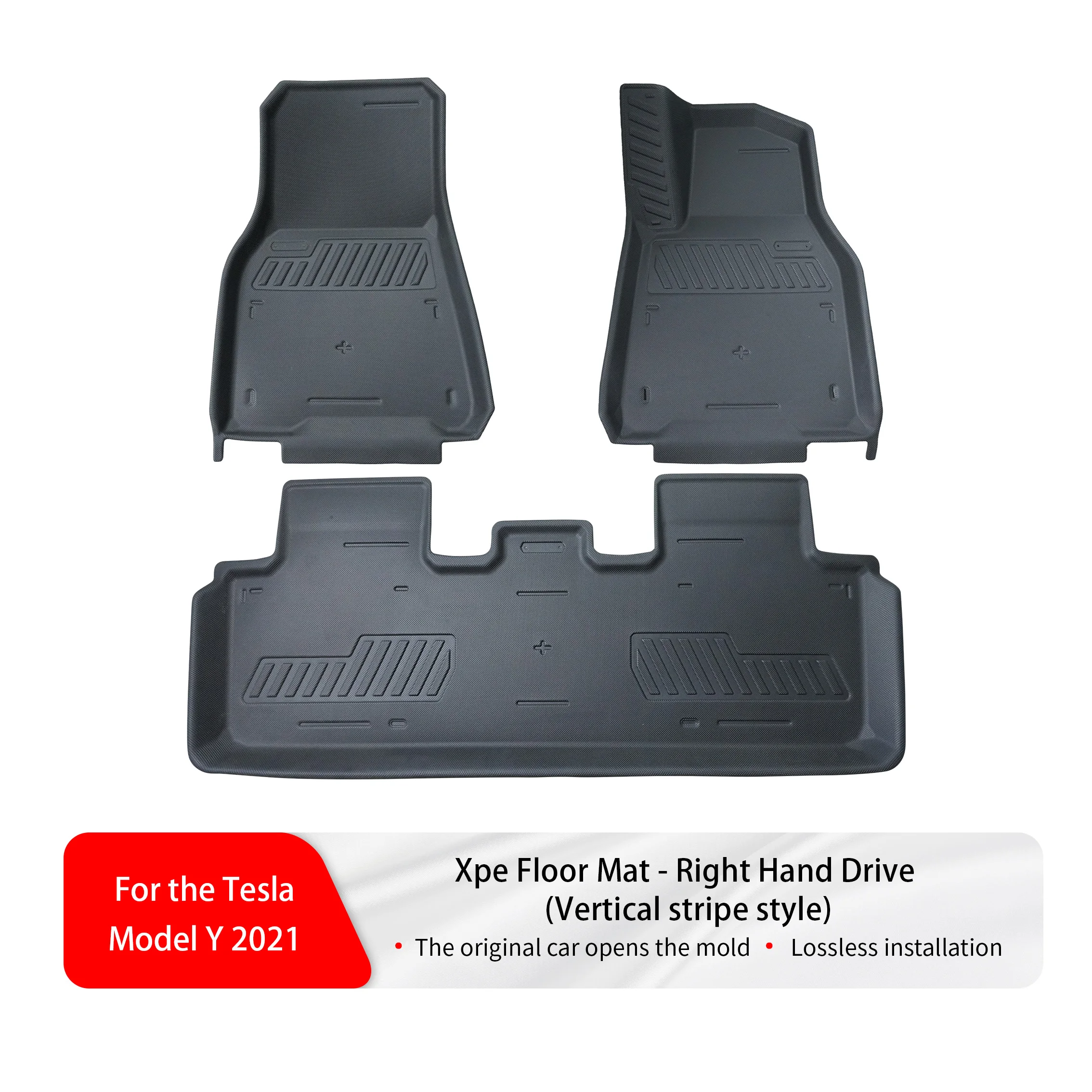 Suitable for Tesla's 2021-2024 Model Y floor mat right-hand drive XPE car floor mat