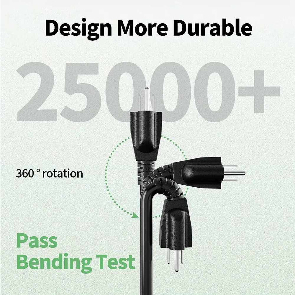 

16/3 100 FT SJTW Cold Weatherproof Extension Cord Waterproof 3 Prong 10 AMP 1250W 16AWG ETL Listed
