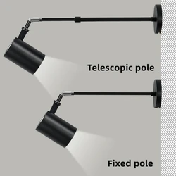 Modern COB Adjustable Ceiling Wall Lamps Aluminium Long Arm Telescopic LED Spotlights Gallery Picture Wall Decor Light Fixture