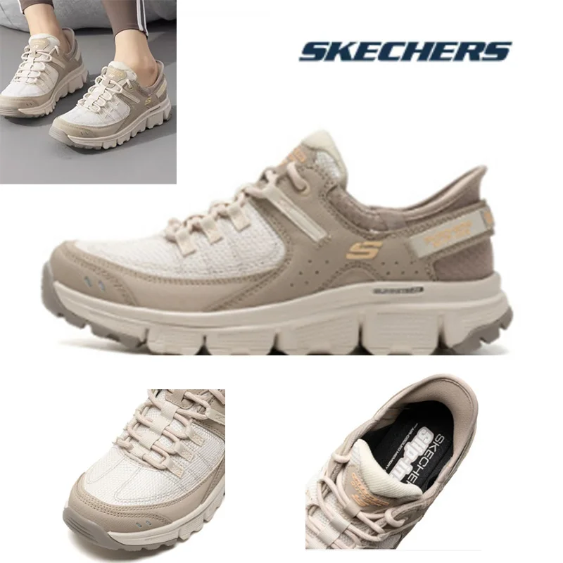 Skechers Zapatos de senderismo para mujer Zapatos de senderismo al aire libre Zapatos de viaje con amortiguación Zapatos deportivos Zapatos casuales diarios 180147-TPE