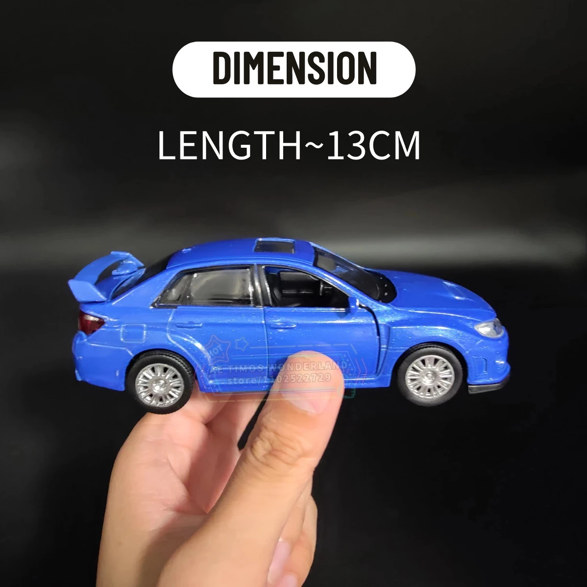 1:36 Subaru Impreza WRX STI 2010 Car Model Replica Scale Metal Miniature Art Home Decor Lifestyle Xmas Kid Gift Toy Collection