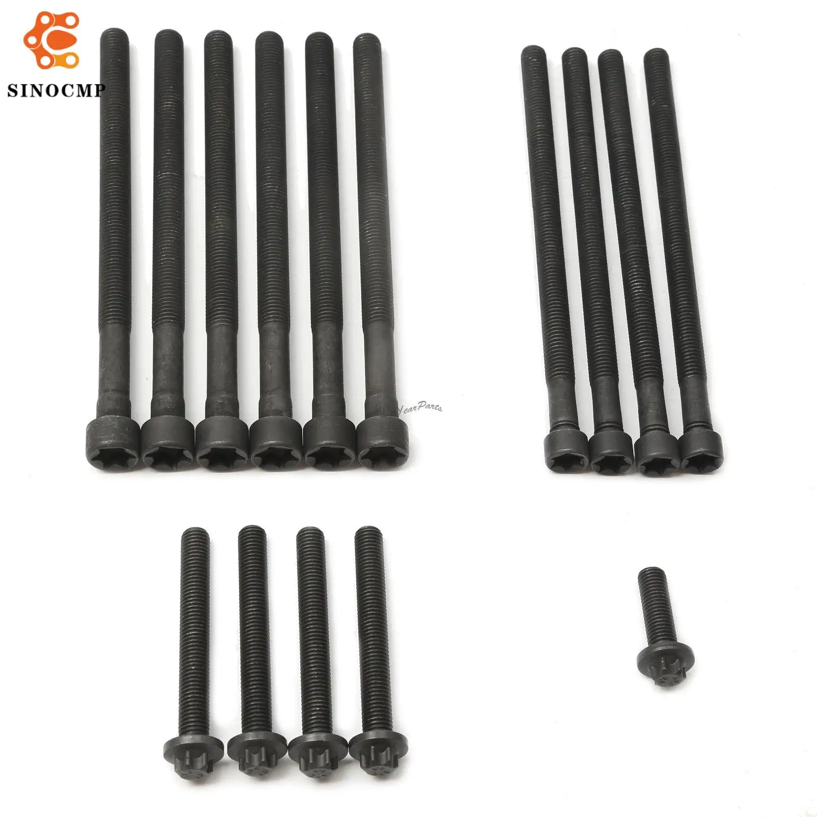 

New Head Bolts Kit 11122212157 2212157 For BMW 1 3 4 5 X1 X3 X4 X5 2.0 N20 Car Petrol Engine Nuts Bolts Parts