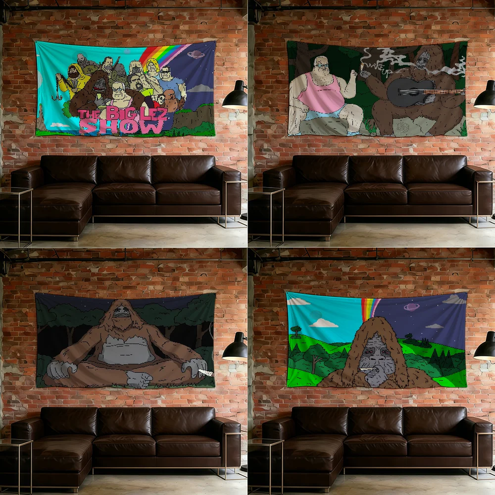 Cartoon TV The B-Big Lez Show flag For Room Dorm Camping Picnic Art Style Garage Bar wall Decoration Banner