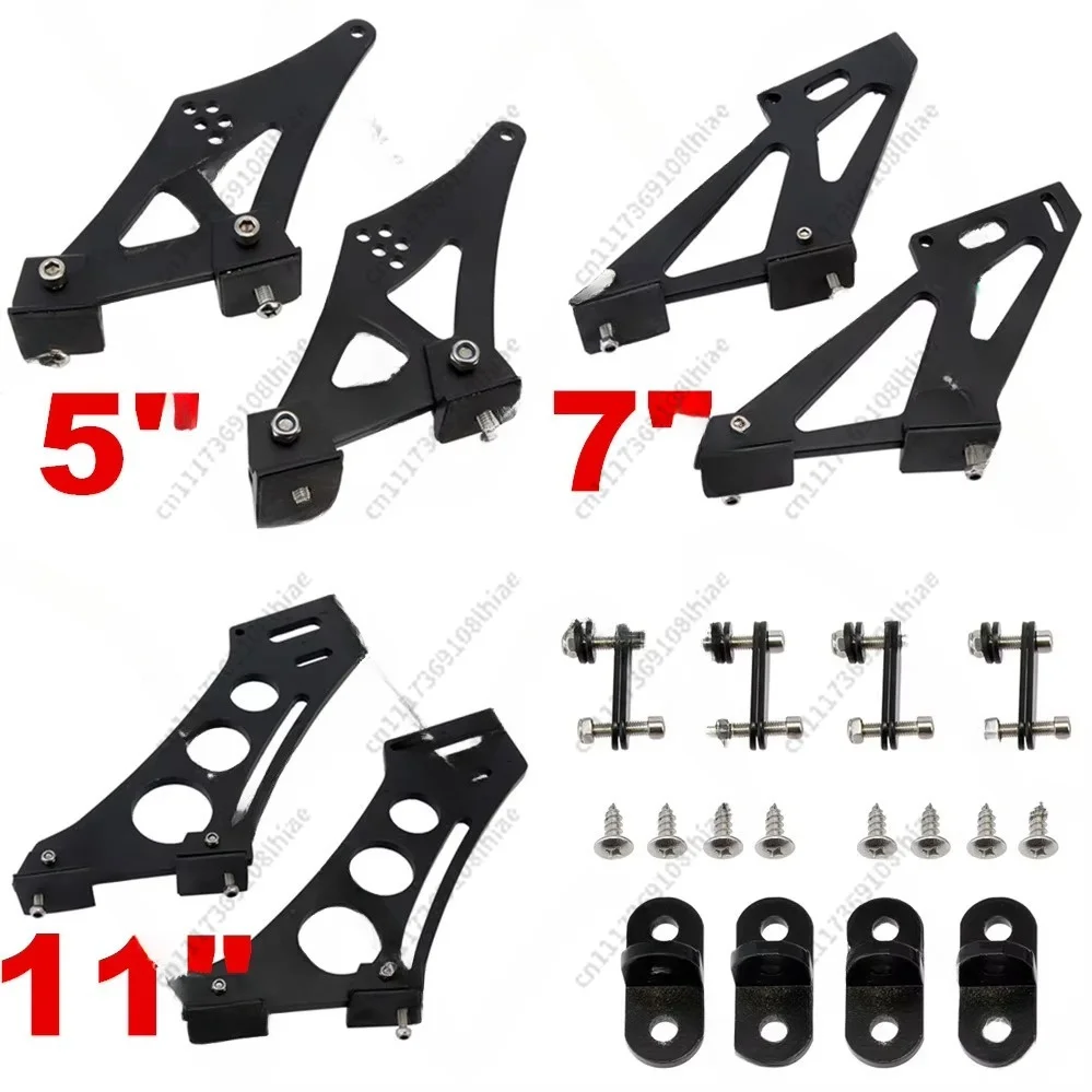 Car Rear Wing Stand Bracket, Aluminum Alloy Leg Support, Universal GT Base for Sedan & Hatchback Vehicles