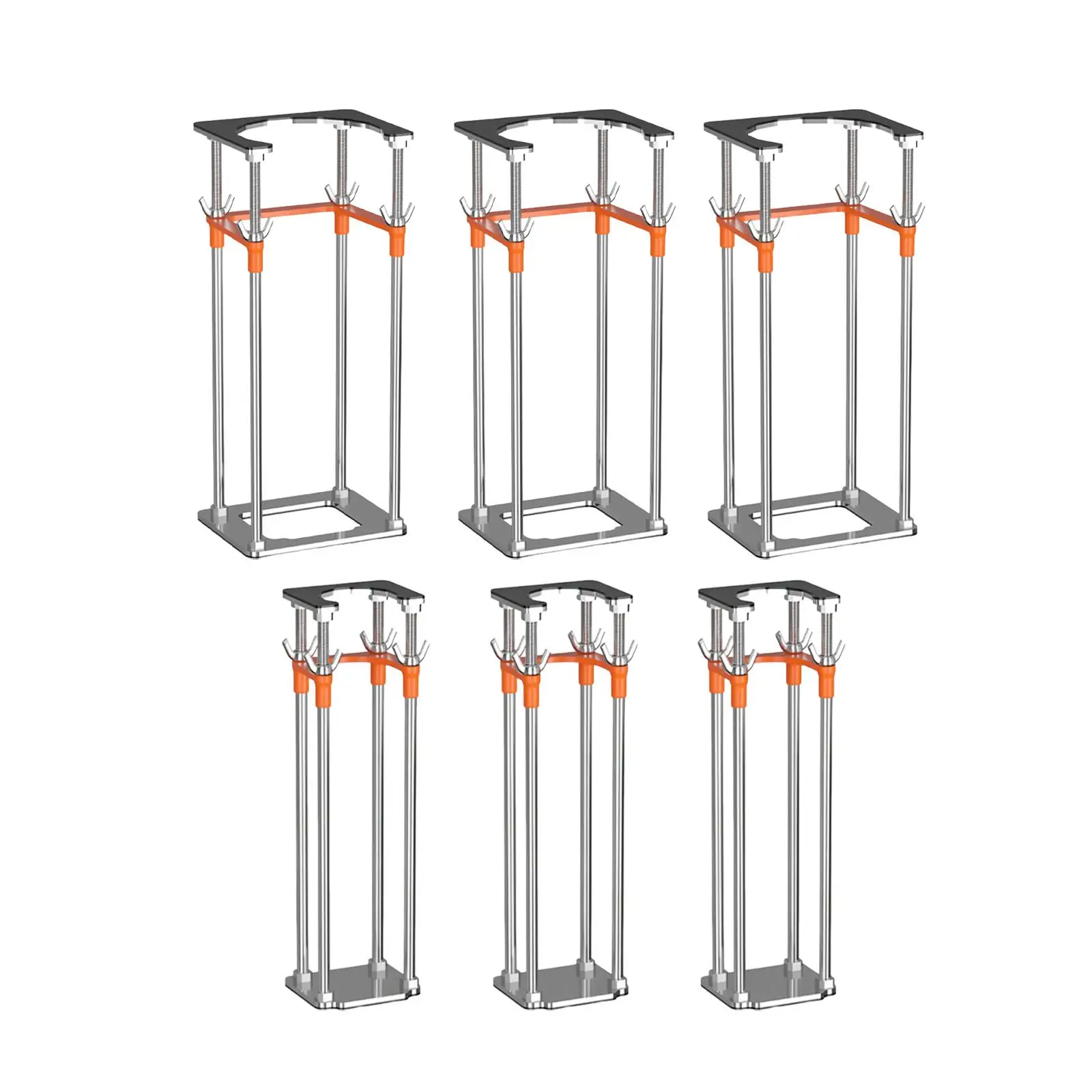 Undermount Basin Mounting Brackets with 4 Steel Rod Space Saving Portable Heavy Duty for Home Washbasin Kitchen Dorm Counter