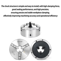K11 80 100 125 160 200 250 130 Lathe Chuck 100mm Sanou Four Jaw Self-centering Chuck 4'' Scroll Chuck For Small L