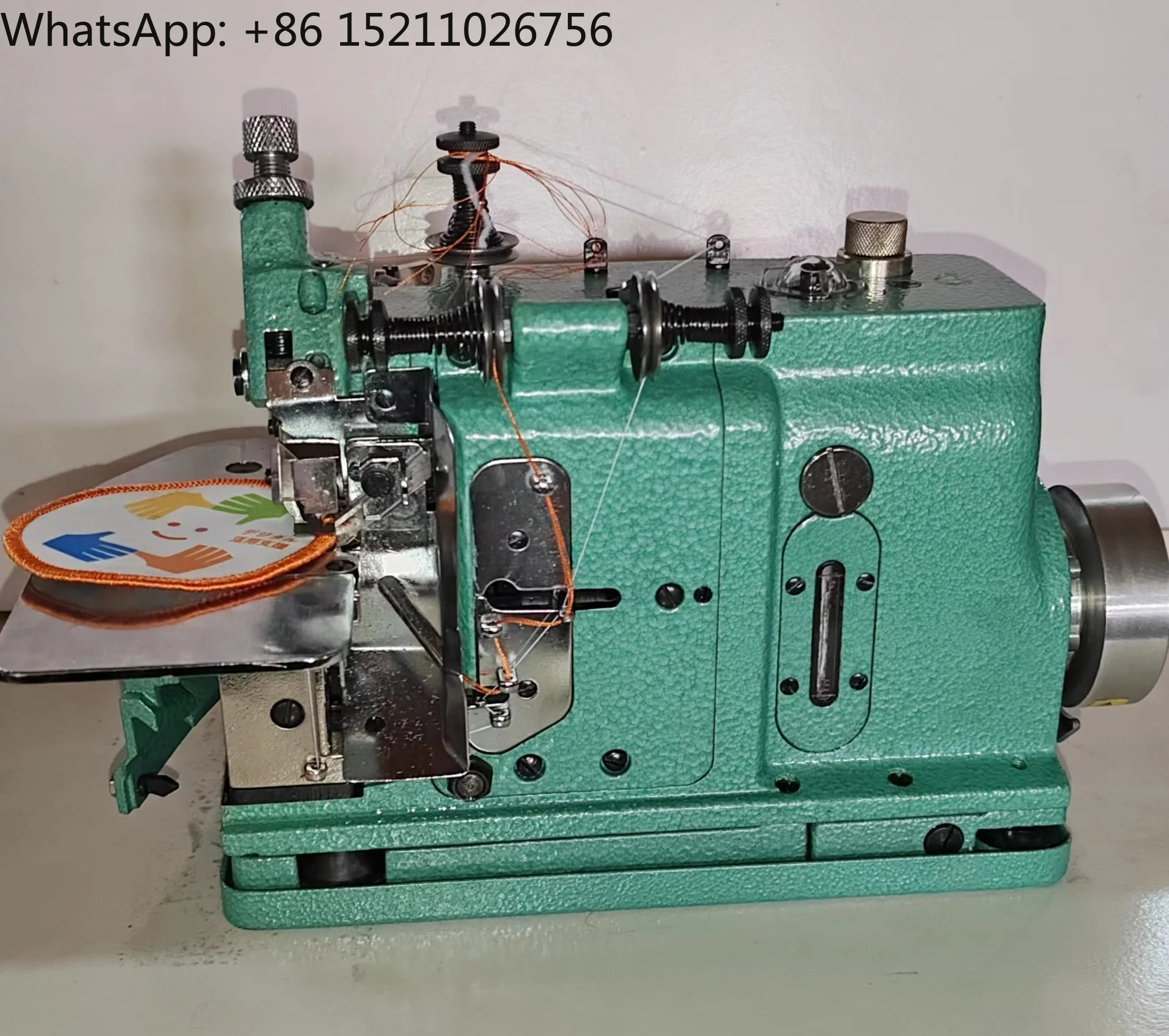 QK-30S High Quality Merrows industrial Shell Stitch Overlock sewing Machine for emblem ending