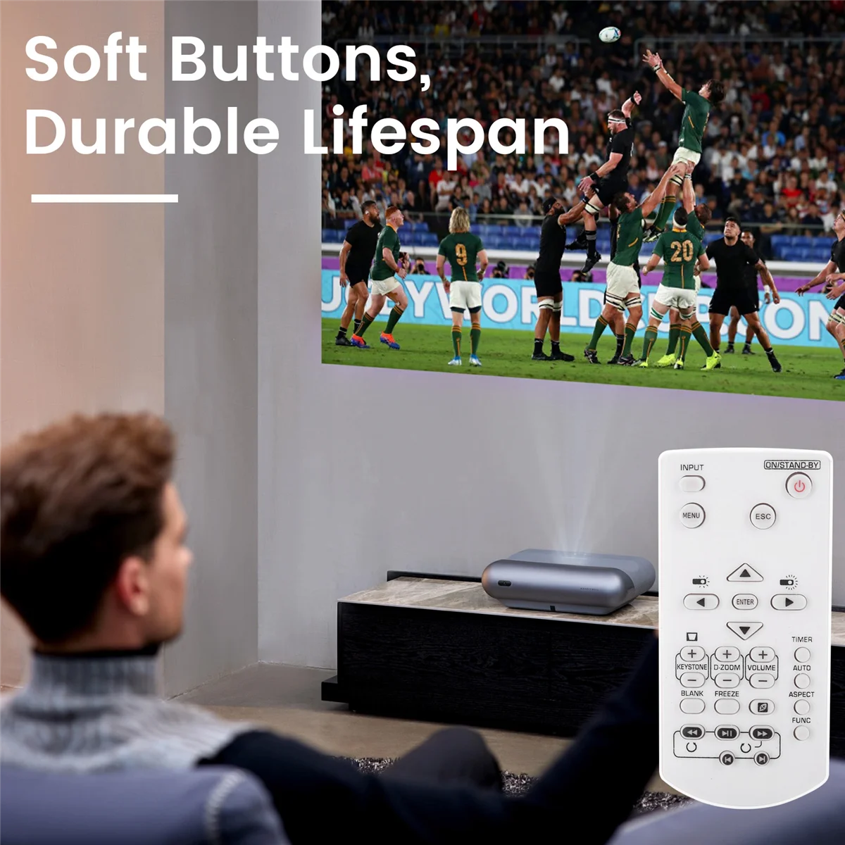 Projector Remote Control for CASIO Projector YT-141 XJ-A142 XJ-A147 XJ-A242 XJ-A247 Replacement Remote Control