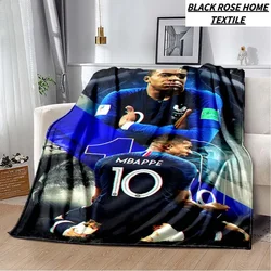 Fashion art HD printed Messi, ney, mbappe, neymar blanket bedroom sofa soft bed linen children's plush sleeping blanket gift