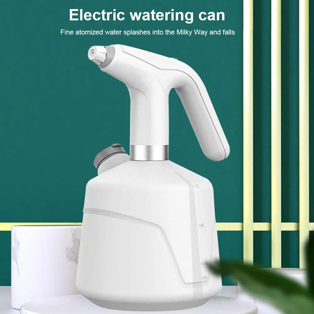 Arrosoir électrique pulvérisateur de plantes 2L, flacon pulvérisateur de jardin Rechargeable avec buse réglable pour fleurs d'intérieur/extérieures Z1L5
