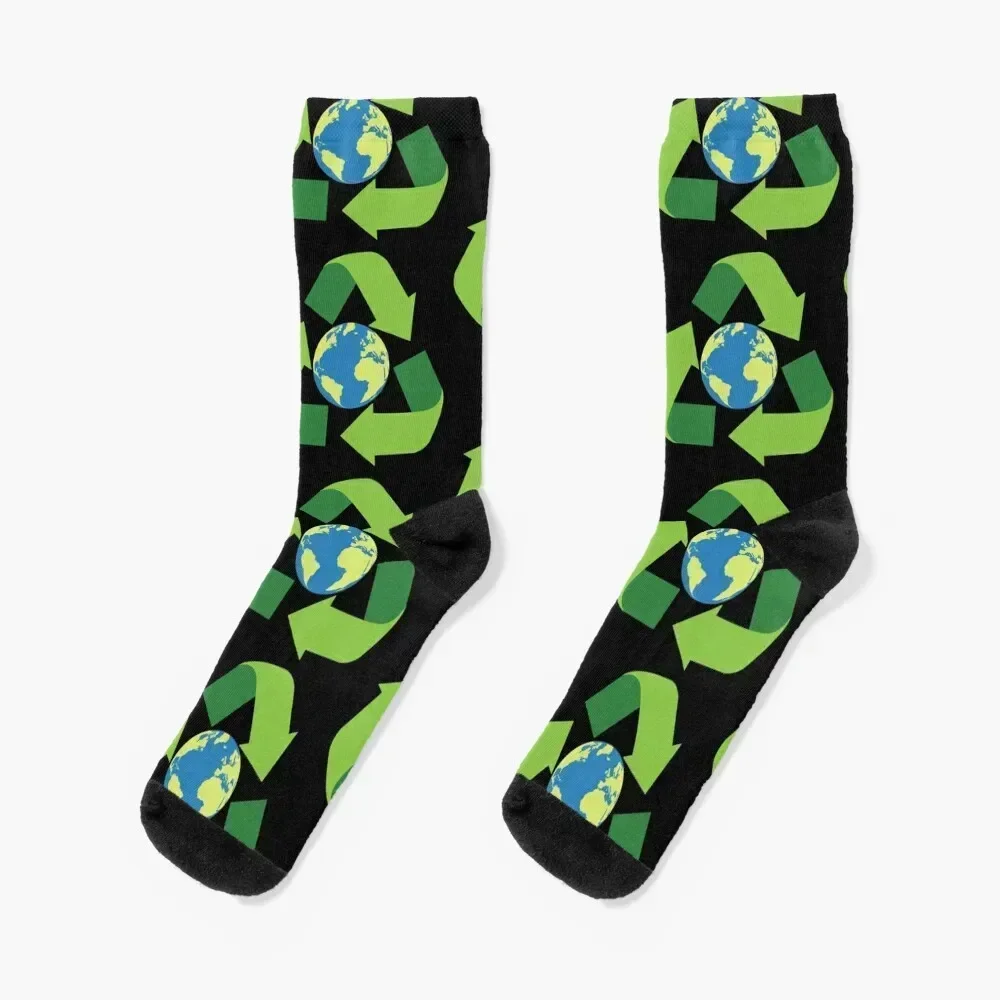 World Recycling Day- March 18 World Recycling Day Socks Rugby anti slip football halloween Men's Socks Women's