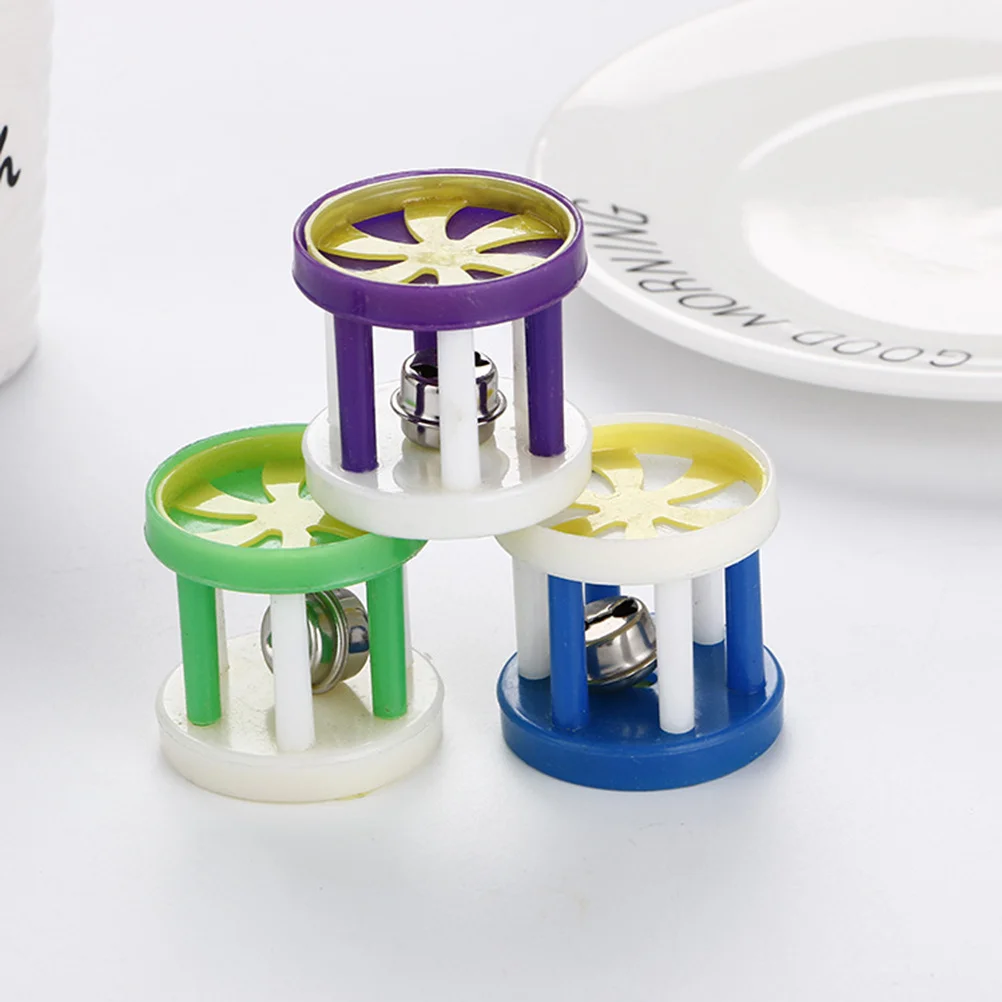 

5 Colors Sound Plastic Ball Hollow Out Bell Design for Dog Cat Chew Small Medium Pets Energy Burn Distract Furniture Biting