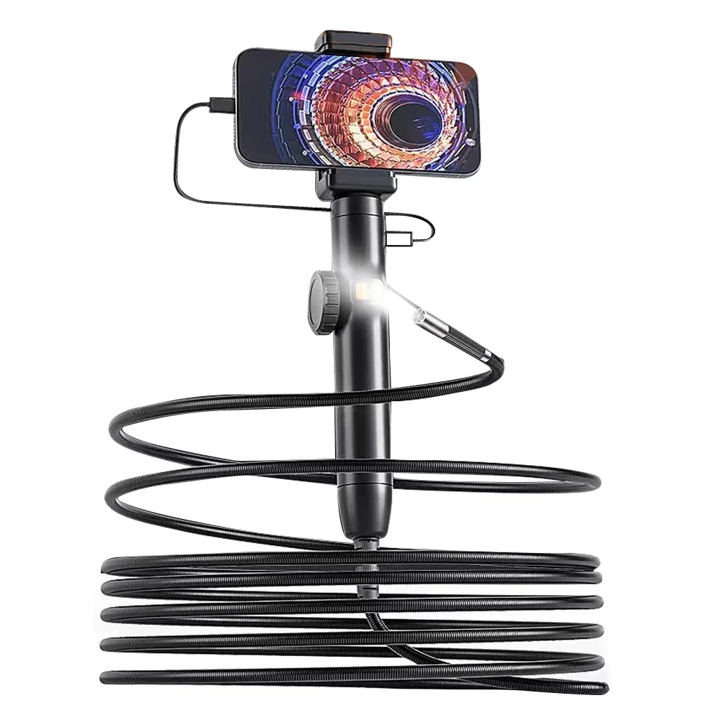 

1080P HD Borescope Camera 360° Rotating Endoscope with Light 6mm Waterproof Probe for Android & iOS Phones Inspection Endoscope