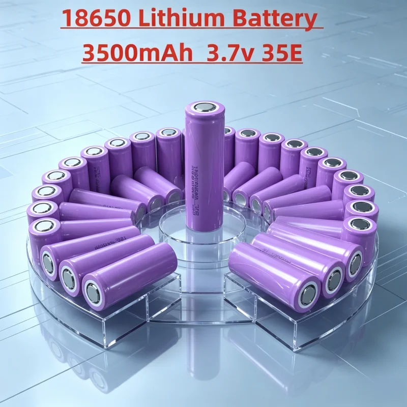 100% New 18650 3500mAh 3.7V 25A New Lithium Battery High Power Tool Battery 18650 Rechargeable Battery, Safety Explosion-proof