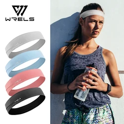 WRELS Sports Headbands For Men Woman Gym Yoga Sweat Running Hair Bands Soft Elastic Hairbands Stretch Outdoor Sport Sweatbands