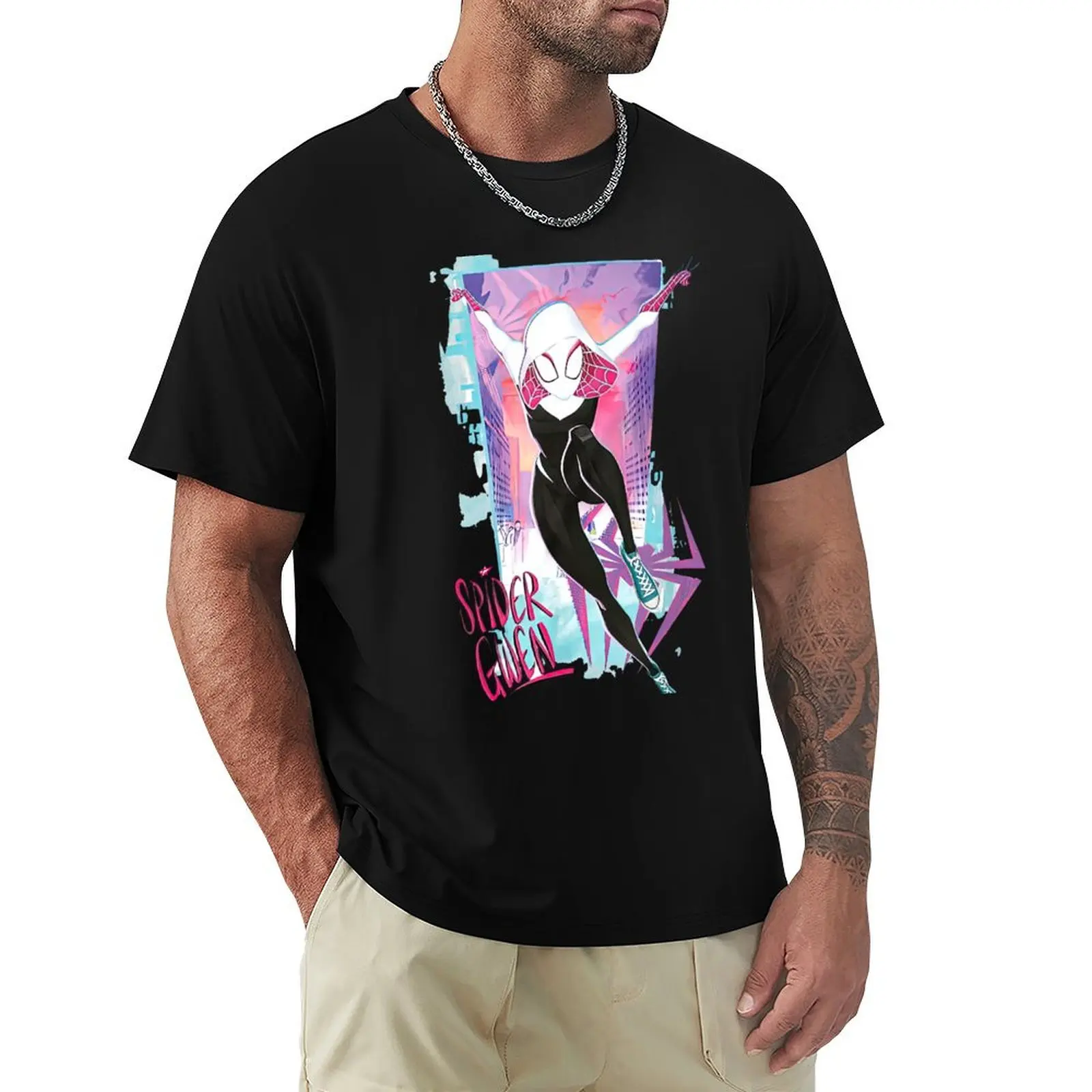 

Gwen Stacy Spider Verse T-Shirt funny meme t-shirts sublime summer top Anime t-shirt Men's t-shirt
