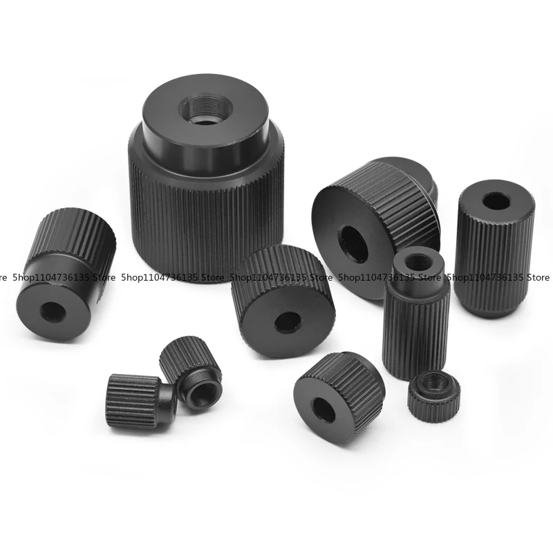 5Pcs Hand Screw Knob External Round Knurled, with M4/M5/M6 Fine Teeth Hand Screw Nut, Aluminum Alloy Stainless Steel view 5
