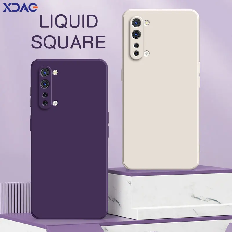 

Square Liquid Silicone Case for OPPO K7 Find X2 Lite Reno3 Reno 3 Youth 5G Lens Protective 360 Soft Phone Cover FindX2Lite Funda