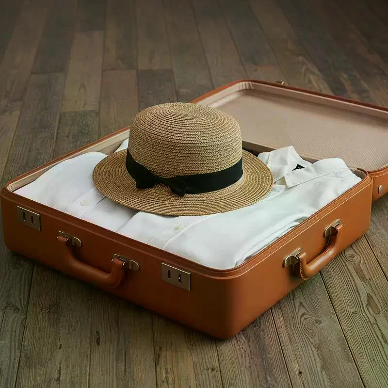 High Quality Flat Top Boater Sun Hat: Straw Wide Brim UV Protection Hat for Men & Women Summer Travel & Beach Activities