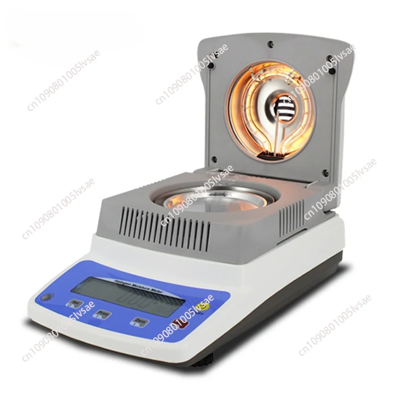 120g 0.005g Lab Moisture Analyzer Halogen Heating Moisture Tester Meter Timing function for Grains Biological Chemicals Product