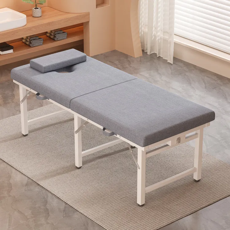 Bed Foldable for Beauty Beauty Salon, Massage Bed, Therapy Bed, Portable Handheld Home Use Bone Setting Bed, Moxibustion Bed