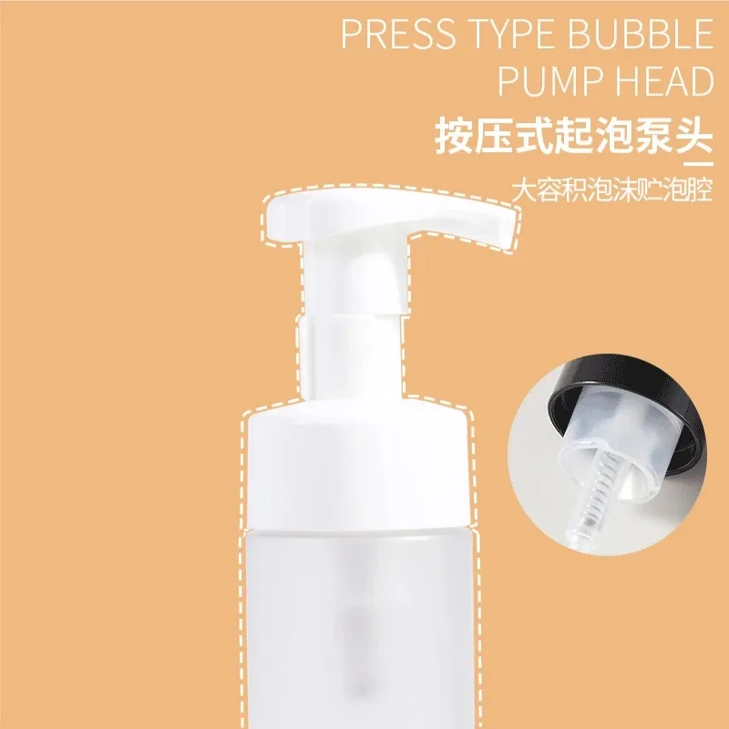 100-200ml  Foaming Pump Bottle Facial Cleanser Portable Plastic Foam Bottles Refillable Lotion Shampoo Dispenser 스프레이 공병