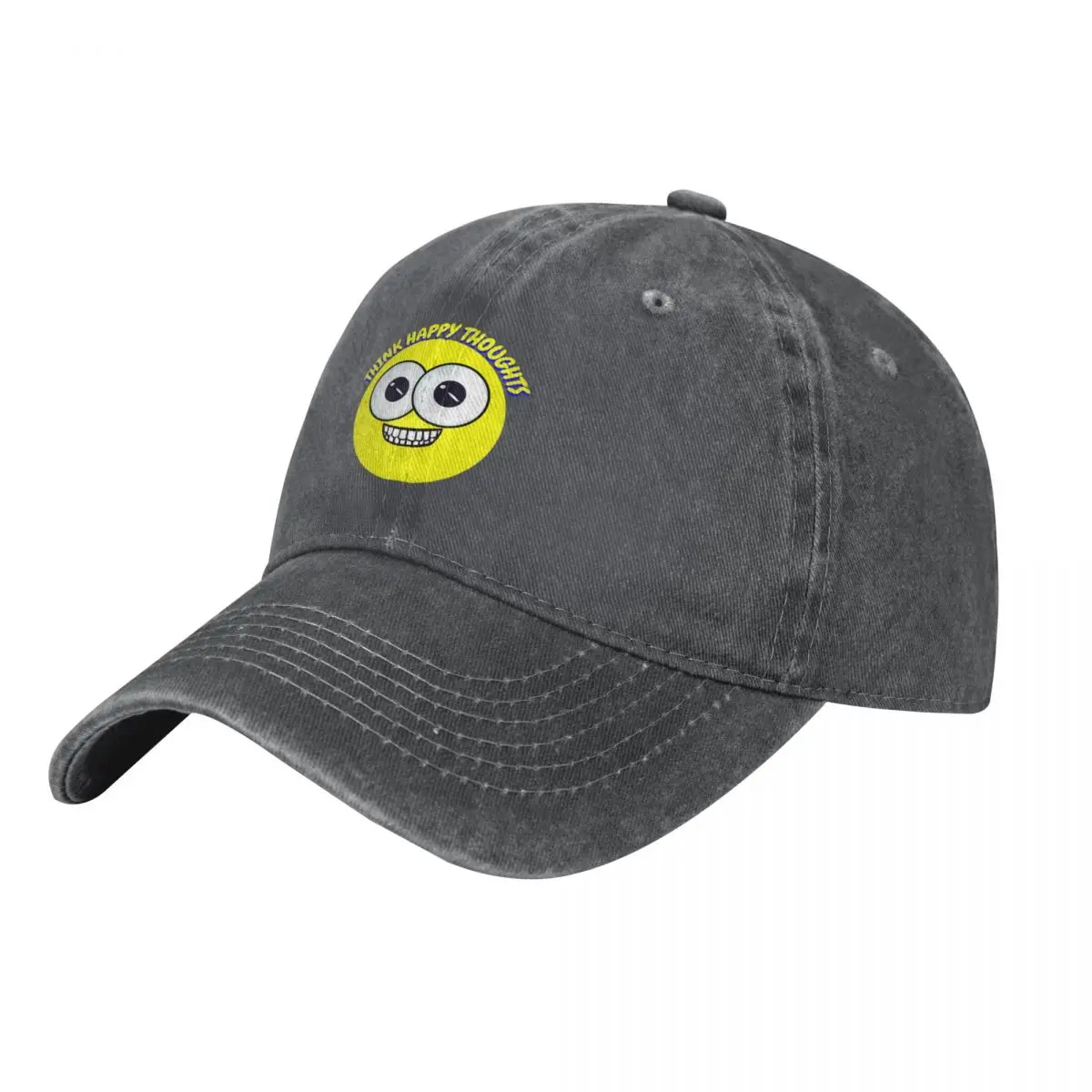 Think Happy Thoughts Baseball Cap Mountaineering Snap Back Hat Trucker Cap Hat Baseball Cap Hats Woman Men's image 2