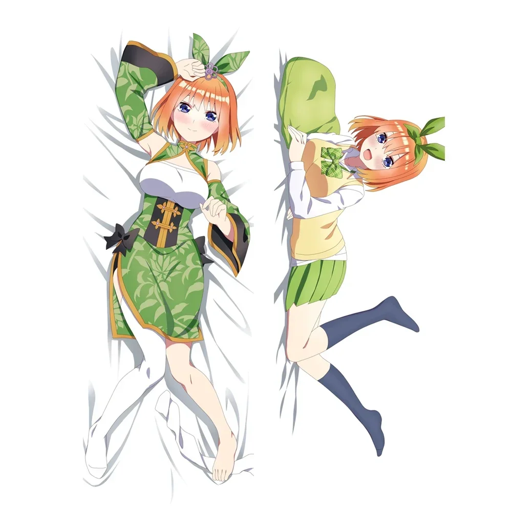 Anime The Quintessential Quintuplets Dakimakura Cheongsam Nakano Yotsuba Design Life-Size Body Pillow Cover Cushion Pillow Case