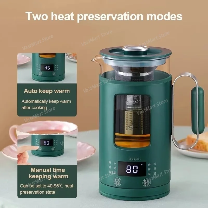 Multifunction Health Pot, Temperature Controlled Water Boiler, 600ml Mini Smart Portable Tea Maker