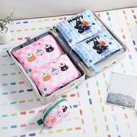 3Pcs Cartoon Travel Storage Bag Waterproof Large-Capacity Underwear Socks Bag with Handle Luggage Clothes Organizer for Home