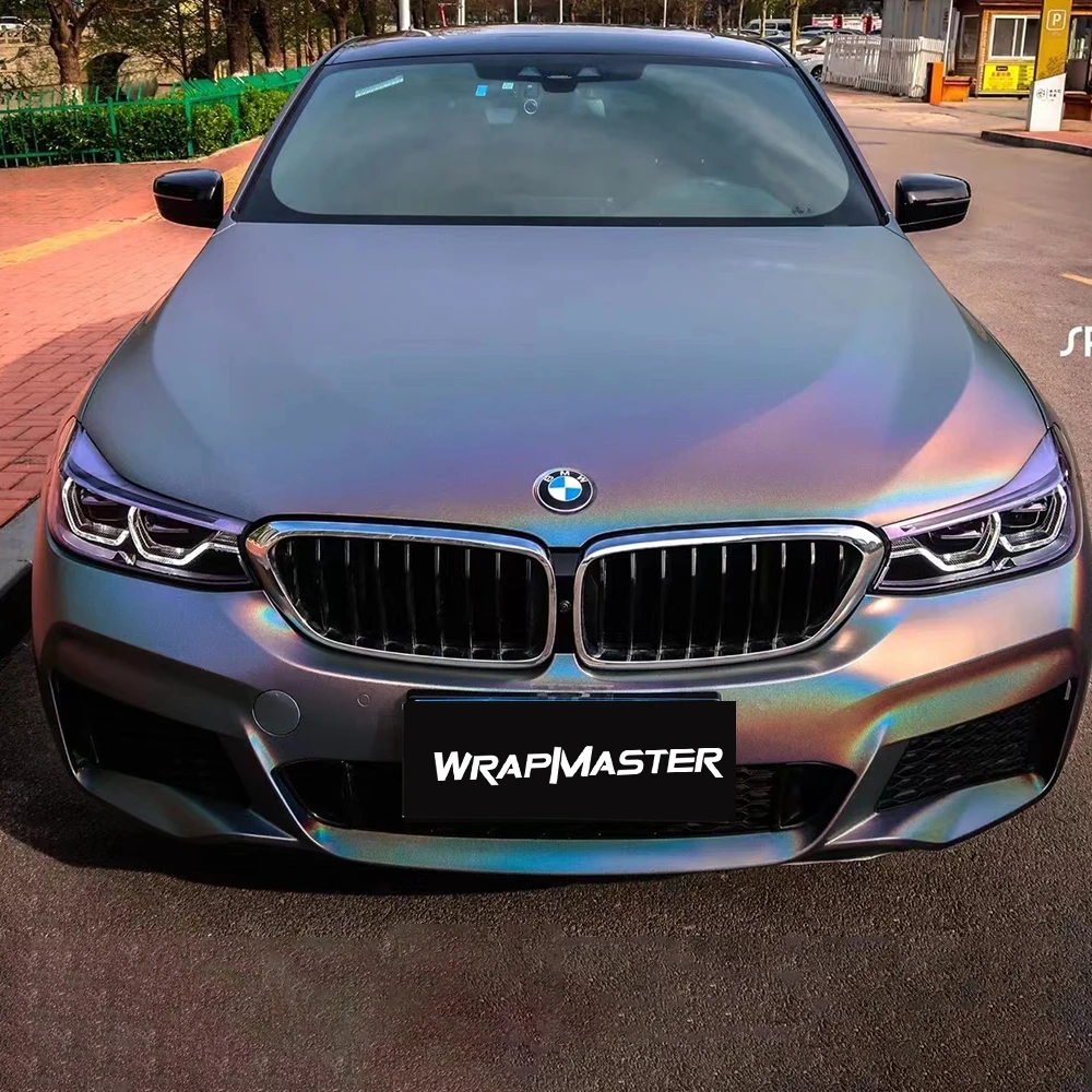 Car vinyl wrapping  Hot Selling Premium Ultimate Flat Laser Grey  Metallic Vinyl Car Wrap Highest quality  vinyl  flim