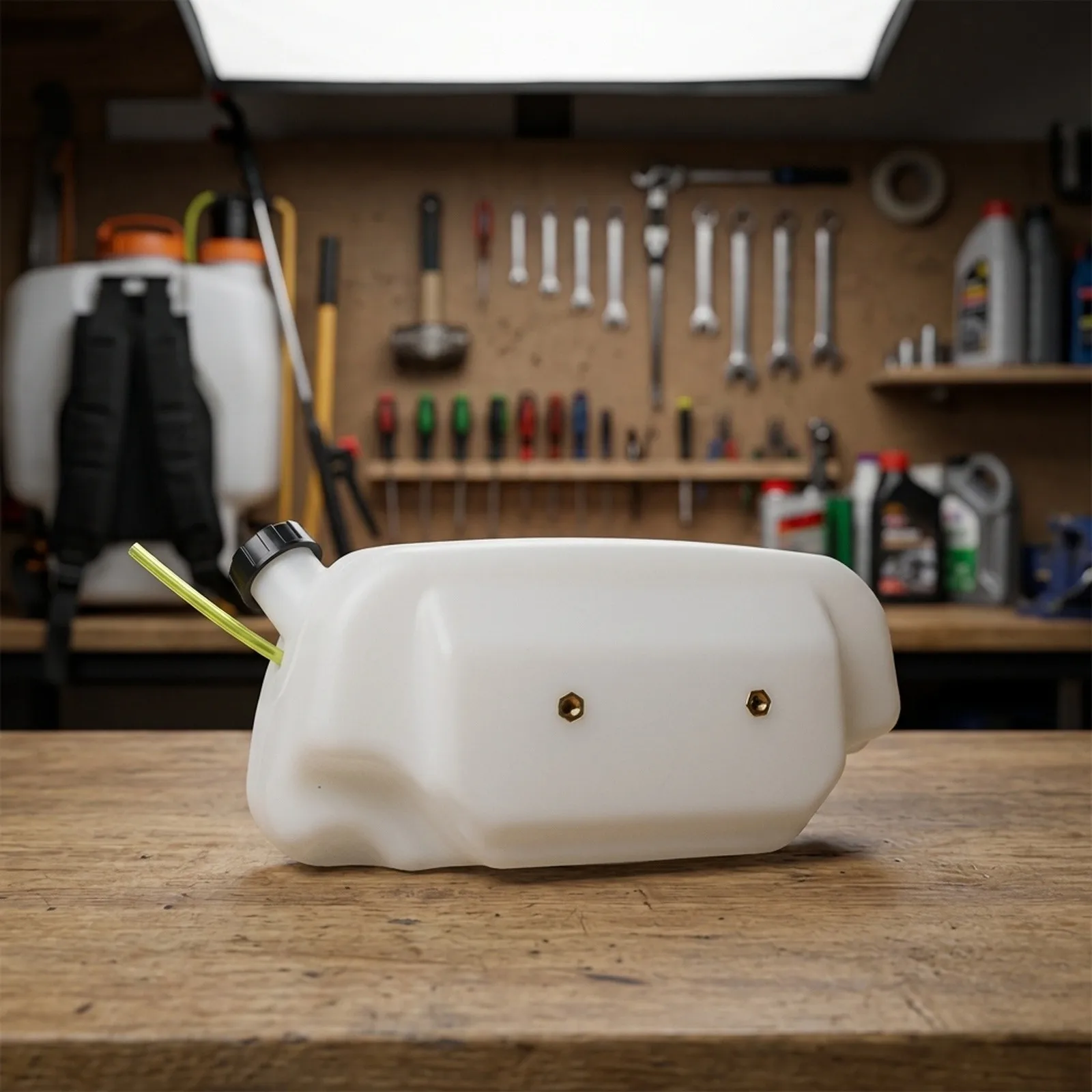 1pc White Color Plastic Backpack Spray Oil Drum Fuel Tank Suitable For EB7660 And PM7650 Backpack Sprayers