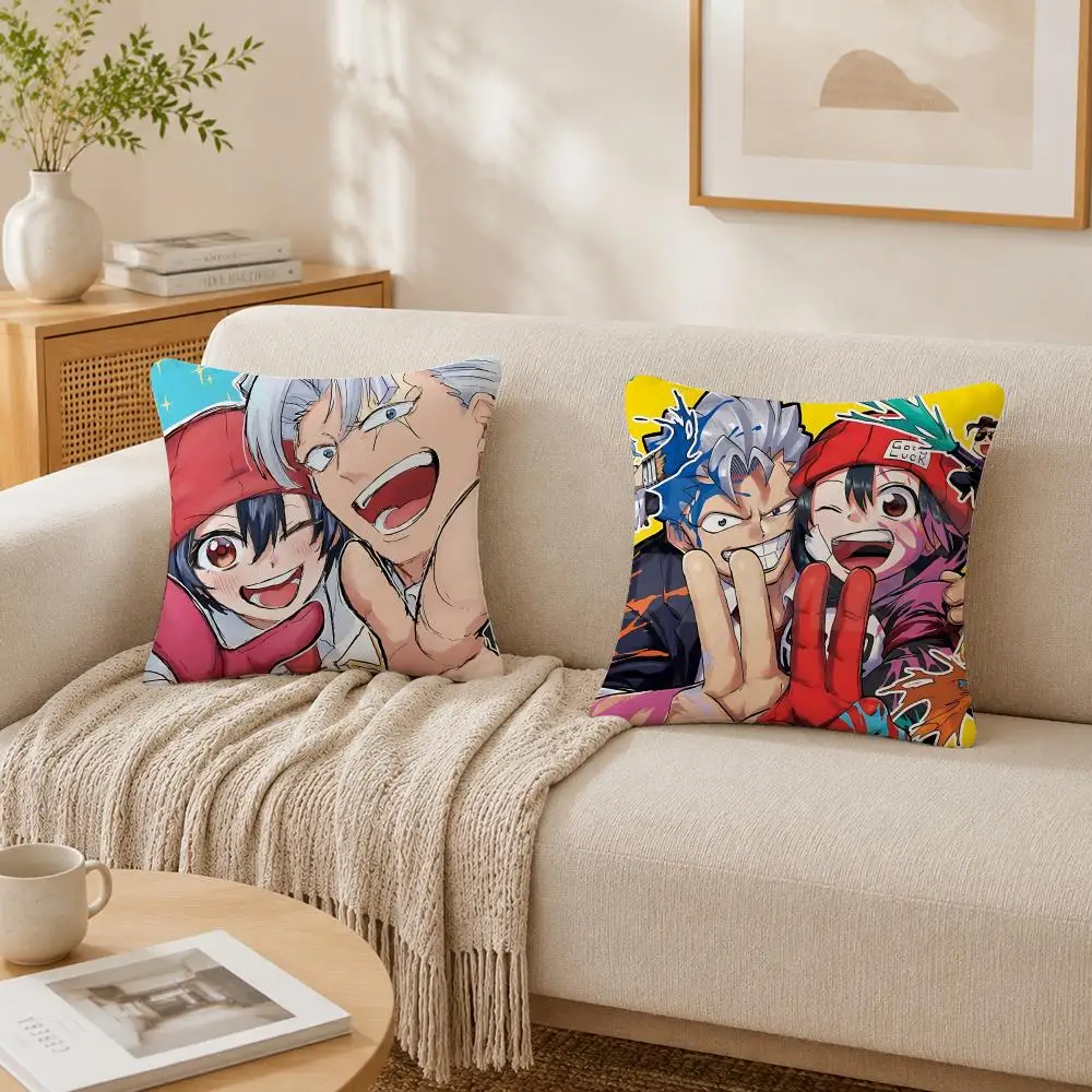Japanese Anime U-Undead Unluck Cushion Cover Plush Decorative Pillow Case With Hidden Zipper Fashion Room Decor For Home