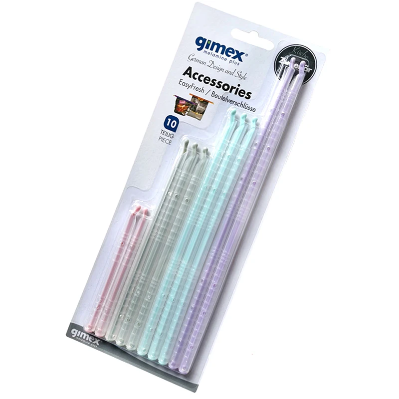 Clip per sacchetti di plastica bastoncini sigillati per alimenti cucina cibo Snack Grip Organizer borsa sigillo Clip asta morsetto di stoccaggio a prova di umidità