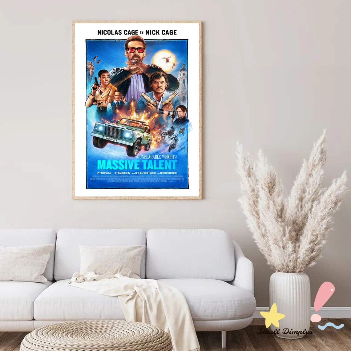 The Unbearable Weight Of Massive Talent Classic Movie Poster Canvas Art Print Home Decoration Wall Painting ( No Frame )