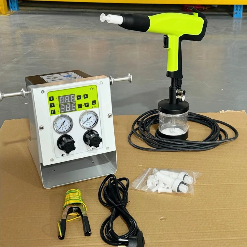 Testing Cup Powder Coating Machine Electrostatic Generator with Testing Hopper Spray Gun