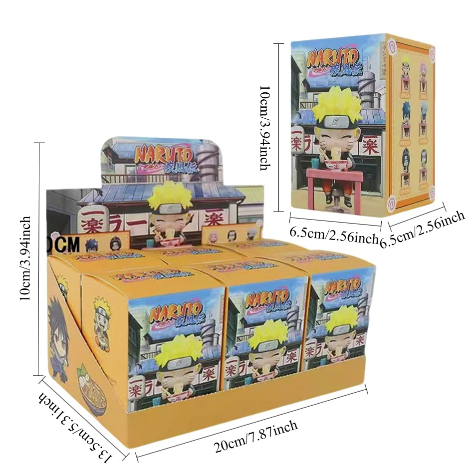Naruto Shippuden Ramen Theme Series Blind Box - Chibi Mini PVC Anime Figures - Mystery Sasuke Uchiha & Naruto Toy Gifts - view 3
