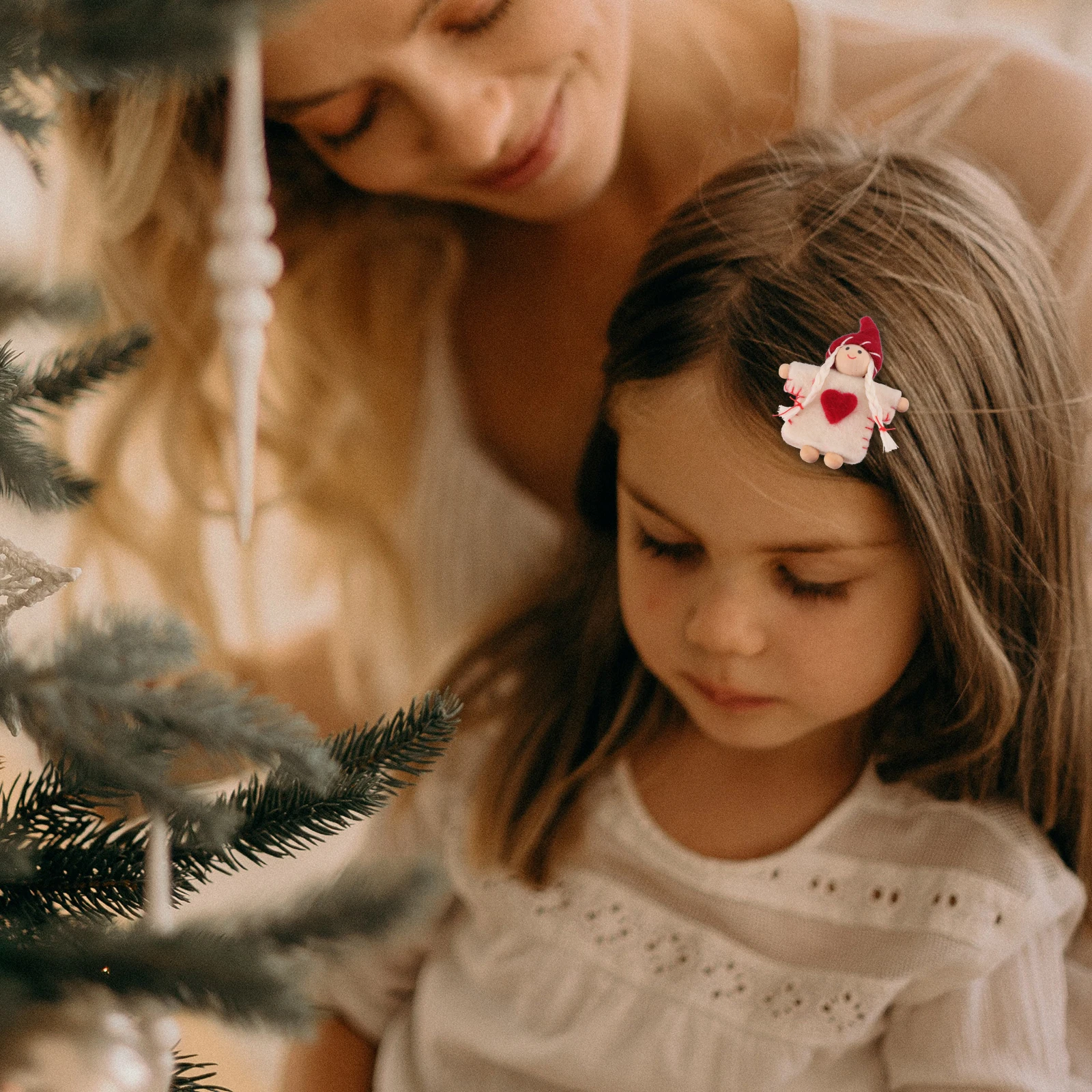 

6 Pcs Snowman Hair Accessories DIY nament Material Headdress Decor Christmas Party Supplies Festive Xmas Gifts