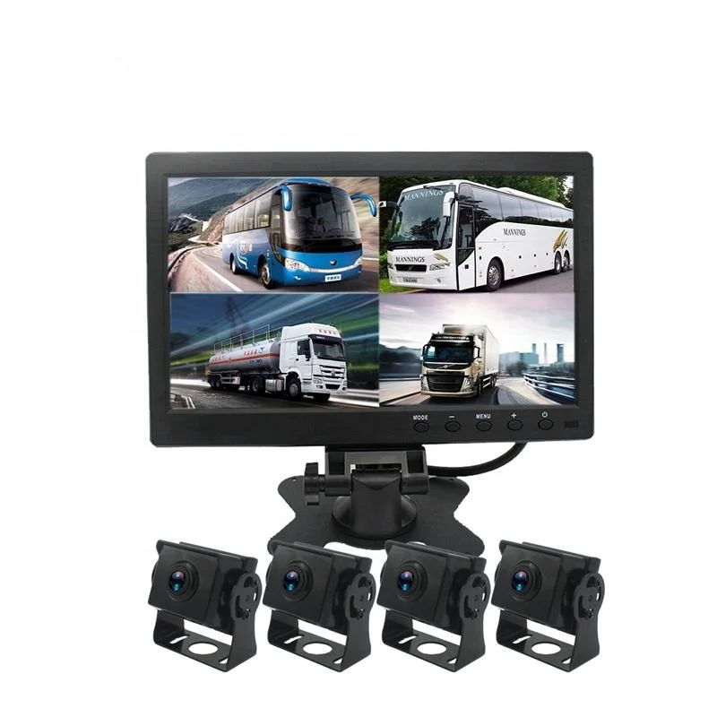 

24 volt truck reverse 360 degree rear view AHD camera 7/10 inch lcd AHD monitor vehicle cctv security system