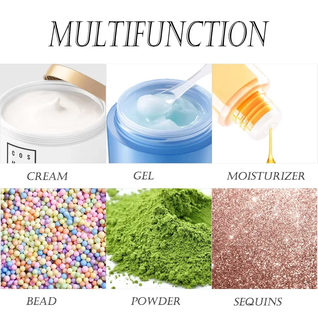 Pots ronds colorés portables en plastique, boîtes de rangement pour poudre de gommage, anti-poussière, bijoux, boucles d'oreilles, bagues, cosmétiques, pot d'échantillon vide