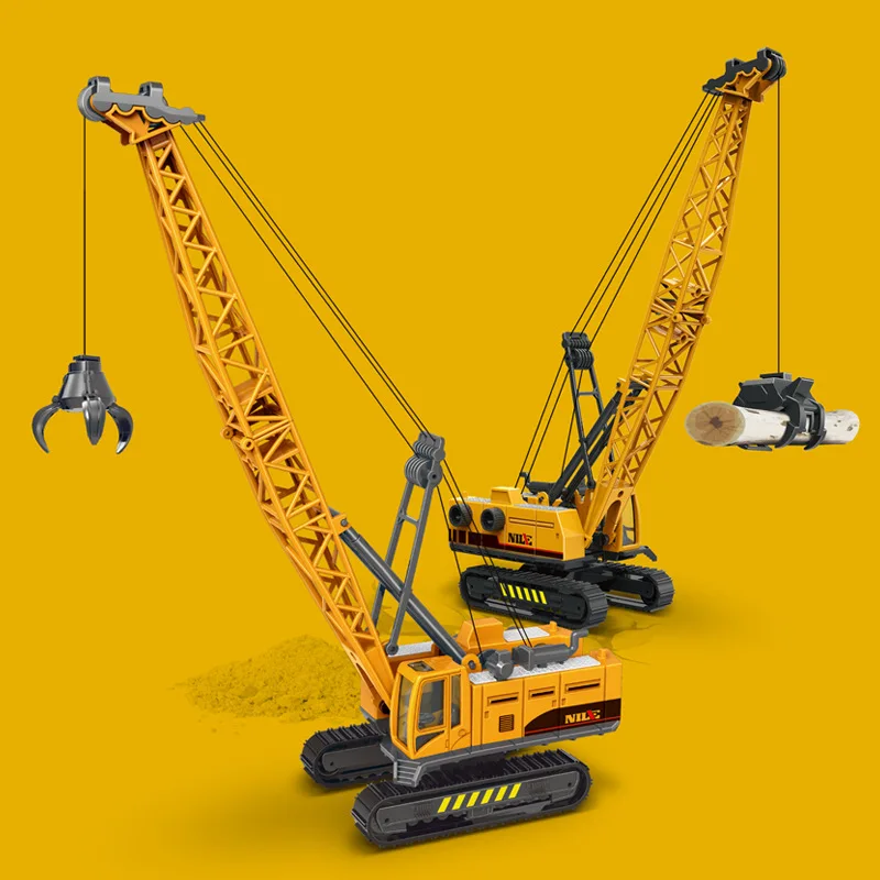 1:55 alloy engineering demolition machine model,simulation crane toy,children\'s engineering car gift toy,wholesale