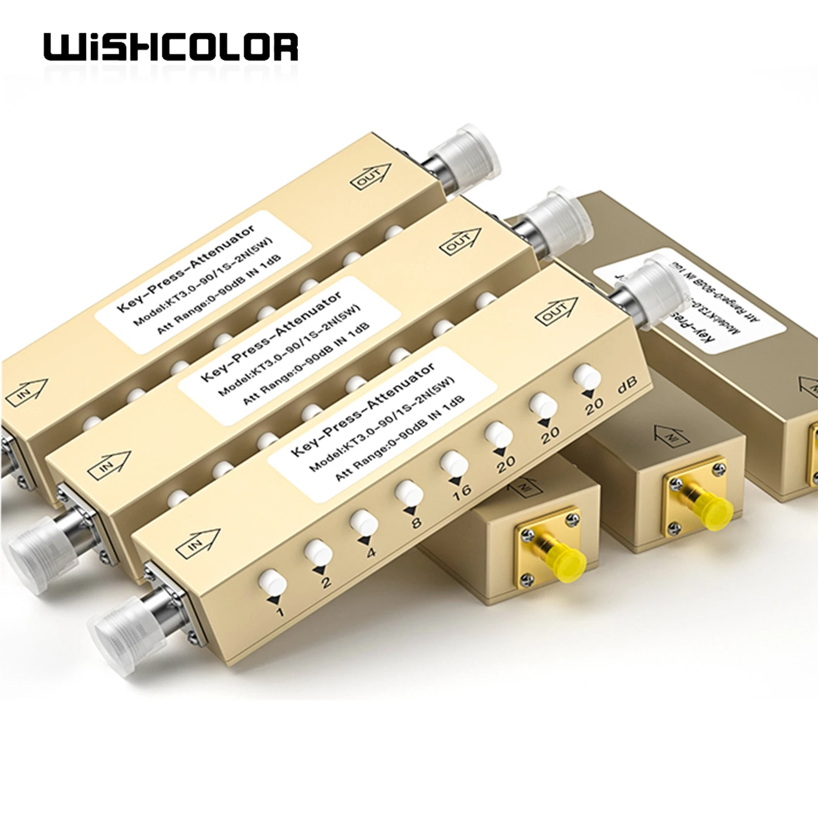 Wish color sma/n Typ 0-90db rf einstellbarer Signal dämpfer digitaler Schritt rf Dämpfung schlüssel einstellbarer Dämpfung glied